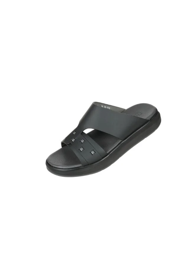 008-3843 Barjeel Uno Mens Arabic Sandals BJ3 05 Black